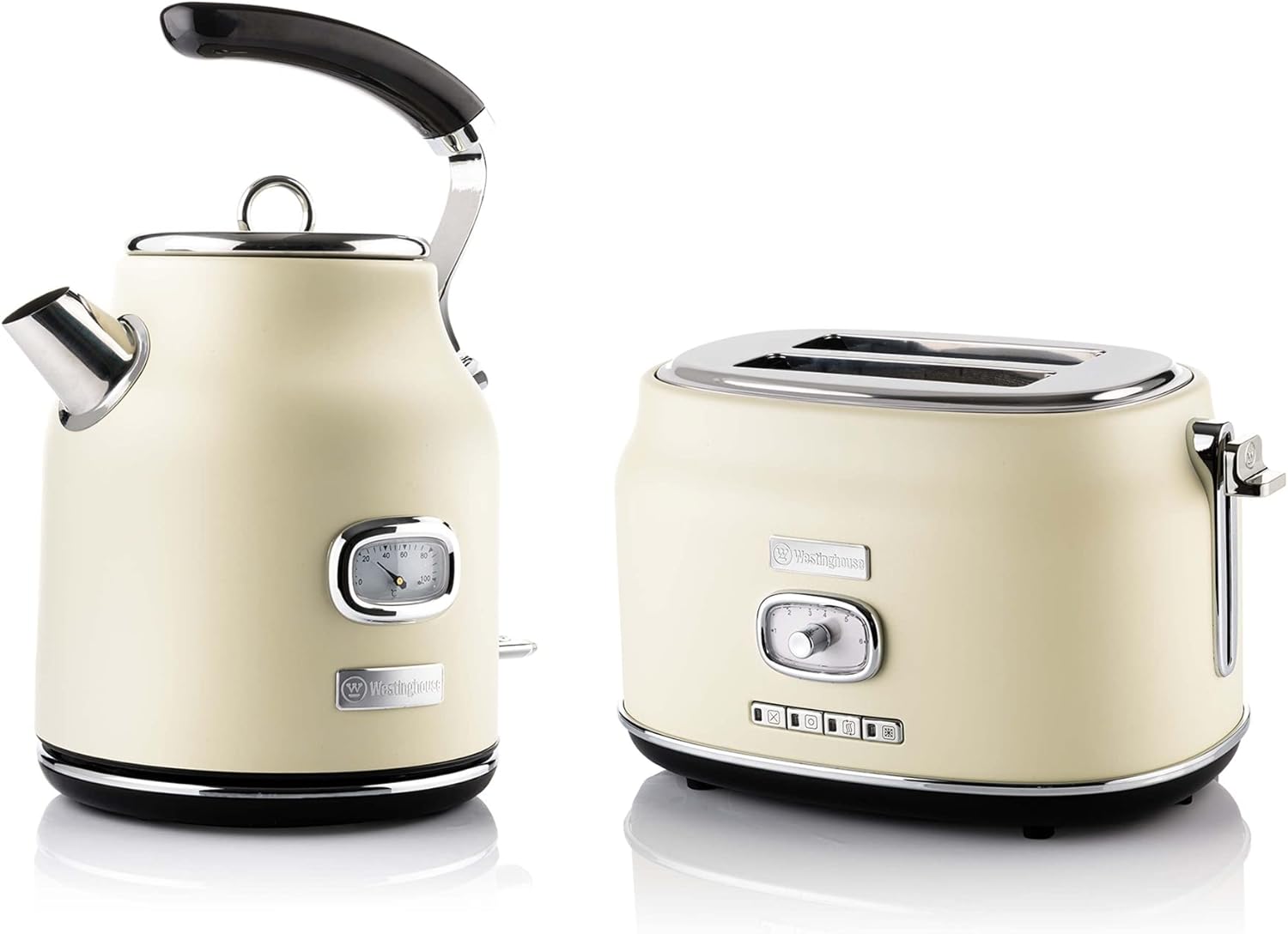 توستر و کتری وستینگهاوس آمریکا،Westinghouse‎‎ ‎WES03 لیتری 1.7 فیلتر آهک و محافظ در برابر گرمای بیش از حد، توستر دو شیار با قفسه و سینی خرده نان